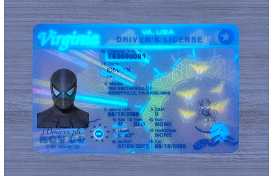 Virginia Dirvers Licence (2025 Version)
