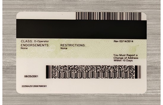 Arizona Fake id front side