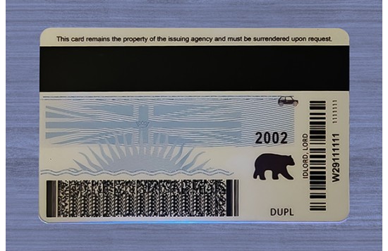 British Columbia Fake id front side