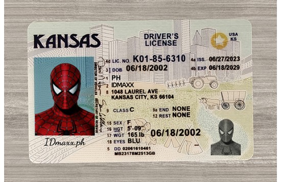 Kansas Fake id front side