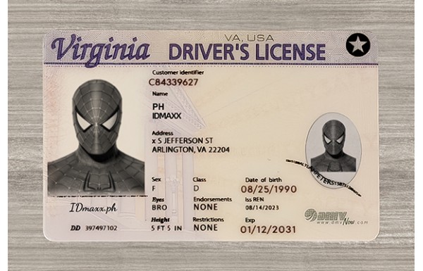 Virginia Dirvers Licence