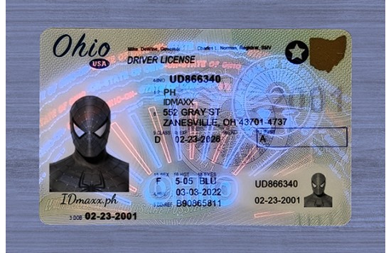 Ohio Fake id front side