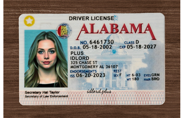Alabama Fake Dirvers Licence
