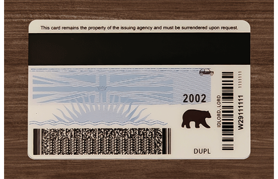 British Columbia Fake id front side