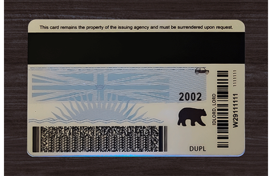 British Columbia Fake id front side