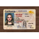 California Fake id front side