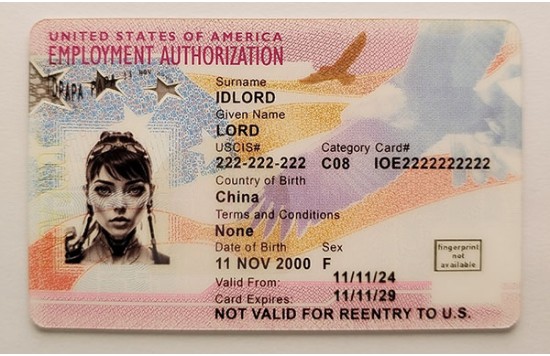 Ead Fake id front side