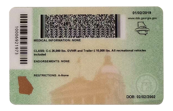 Georgia IDs (2025 version)