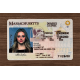 Massachusetts Fake id front side