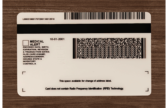 Michigan Fake id front side