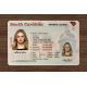 South Carolina Fake id front side