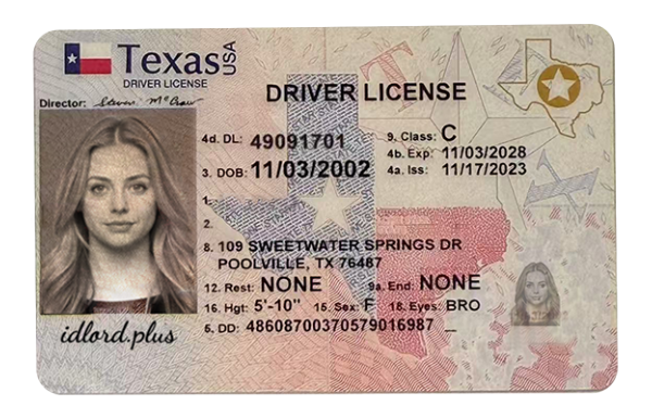 Texas Fake Dirvers Licence (2025 version)