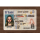 Utah Fake id front side
